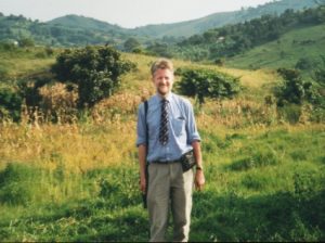 Jean-François Mayer, editor of Religioscope, during a research trip in Uganda in 2001.